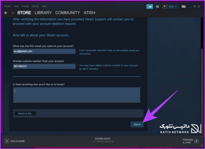 آموزش حذف اکانت استیم (Steam)