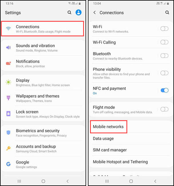 آموزش لغو یا استفاده از Data Roaming در سامسونگ، شیائومی، آیفون