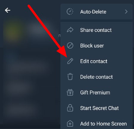 آموزش تغییر عکس پروفایل مخاطب در تلگرام