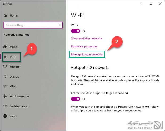 آموزش تنظیم کامپیوتر برای وصل شدن اتوماتیک به اینترنت Wi-Fi